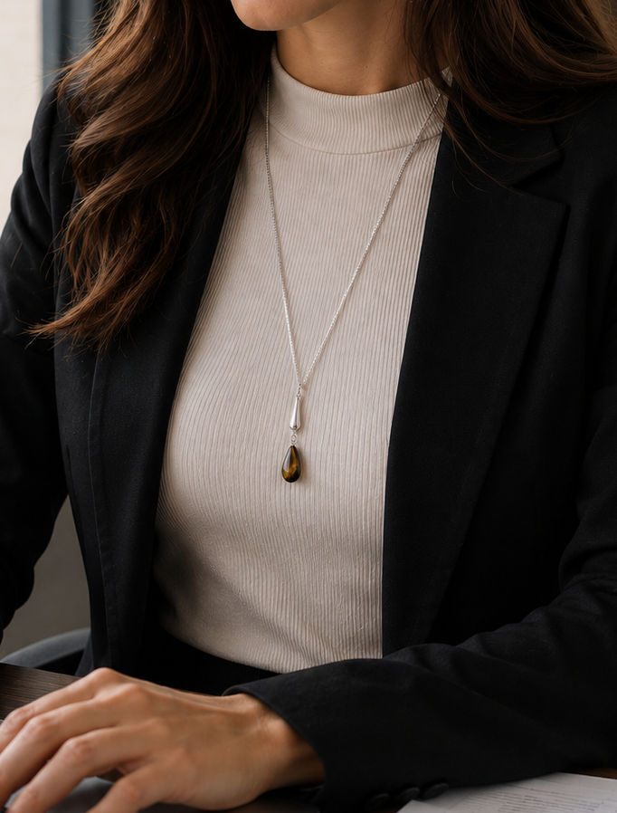 Verstellbare Y-Halskette Lang – Moderner Luxus Schmuck | Perl.RitH