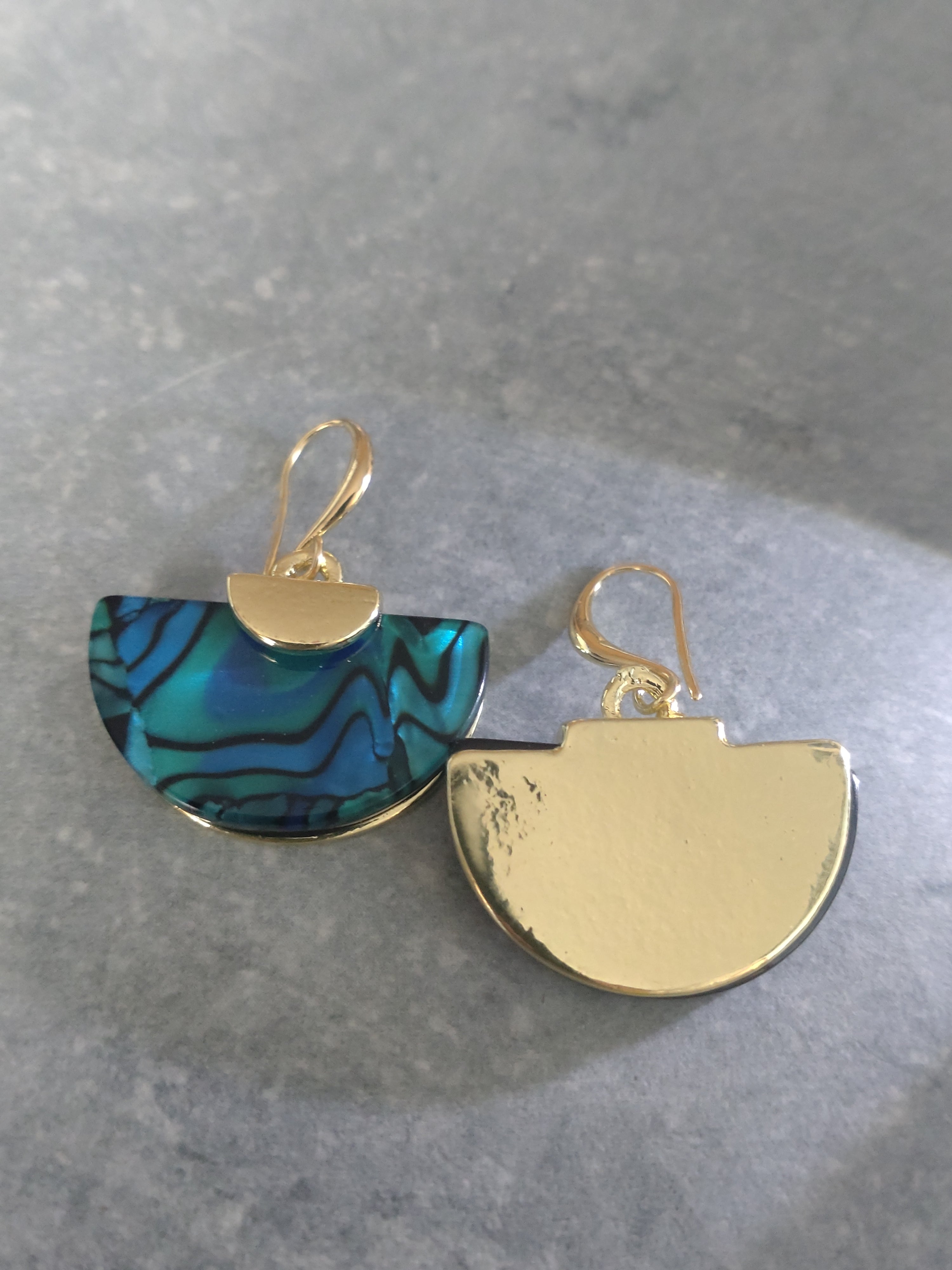 Retro Ohrhänger Fächerform – Modischer Metallschmuck für Damen | Perl.RitH