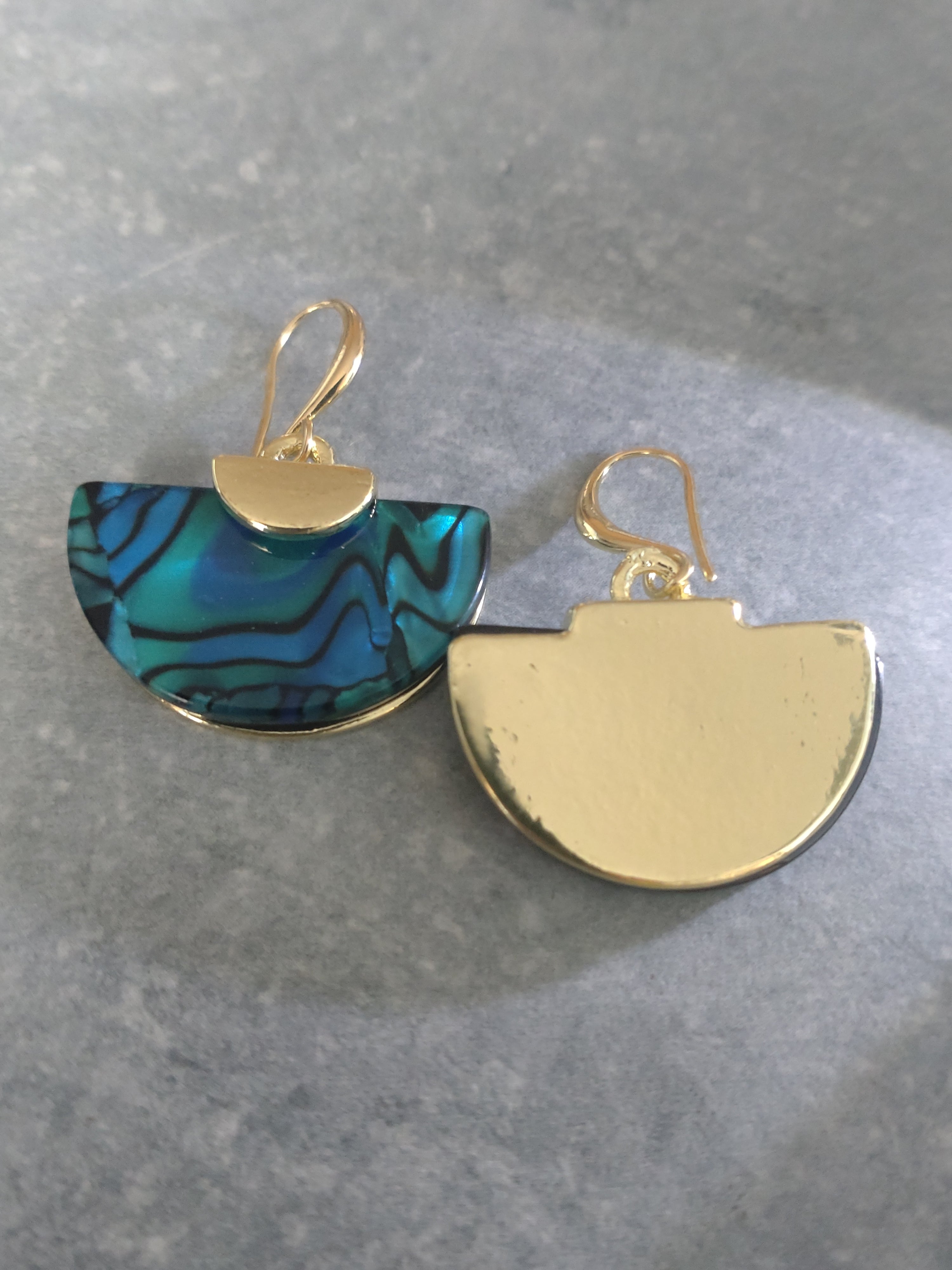 Retro Ohrhänger Fächerform – Modischer Metallschmuck für Damen | Perl.RitH