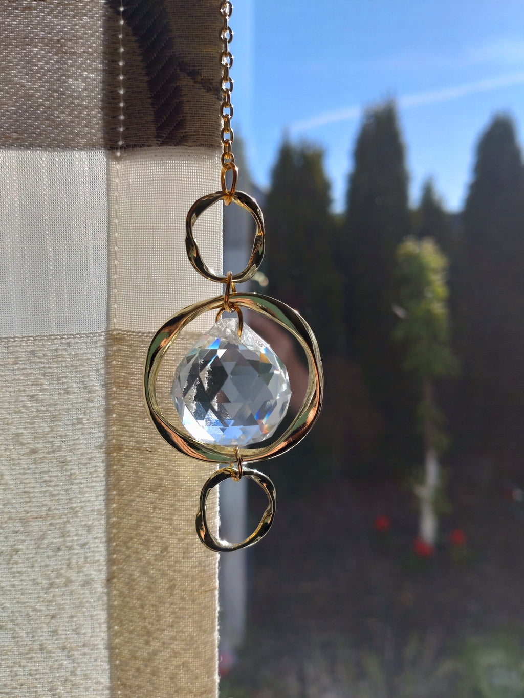 Kristall Sonnenfänger Fensterdeko – Prisma Lichtfänger Gartendeko | Perl.RitH