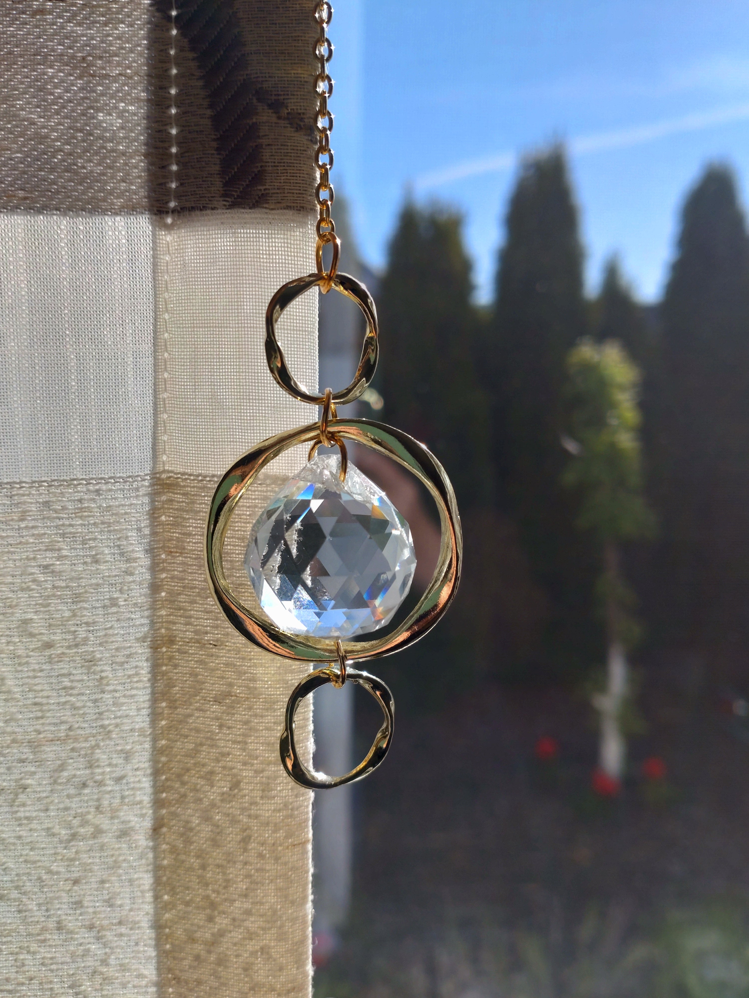 Kristall Sonnenfänger Fensterdeko – Prisma Lichtfänger Gartendeko | Perl.RitH