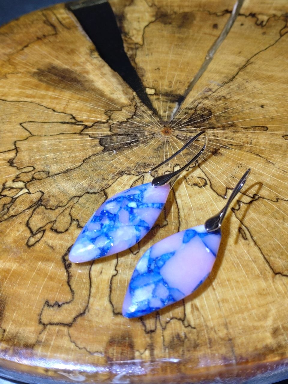 Meeressediment Jaspis Ohrringe – Boho Heilstein Schmuck | Perl.RitH