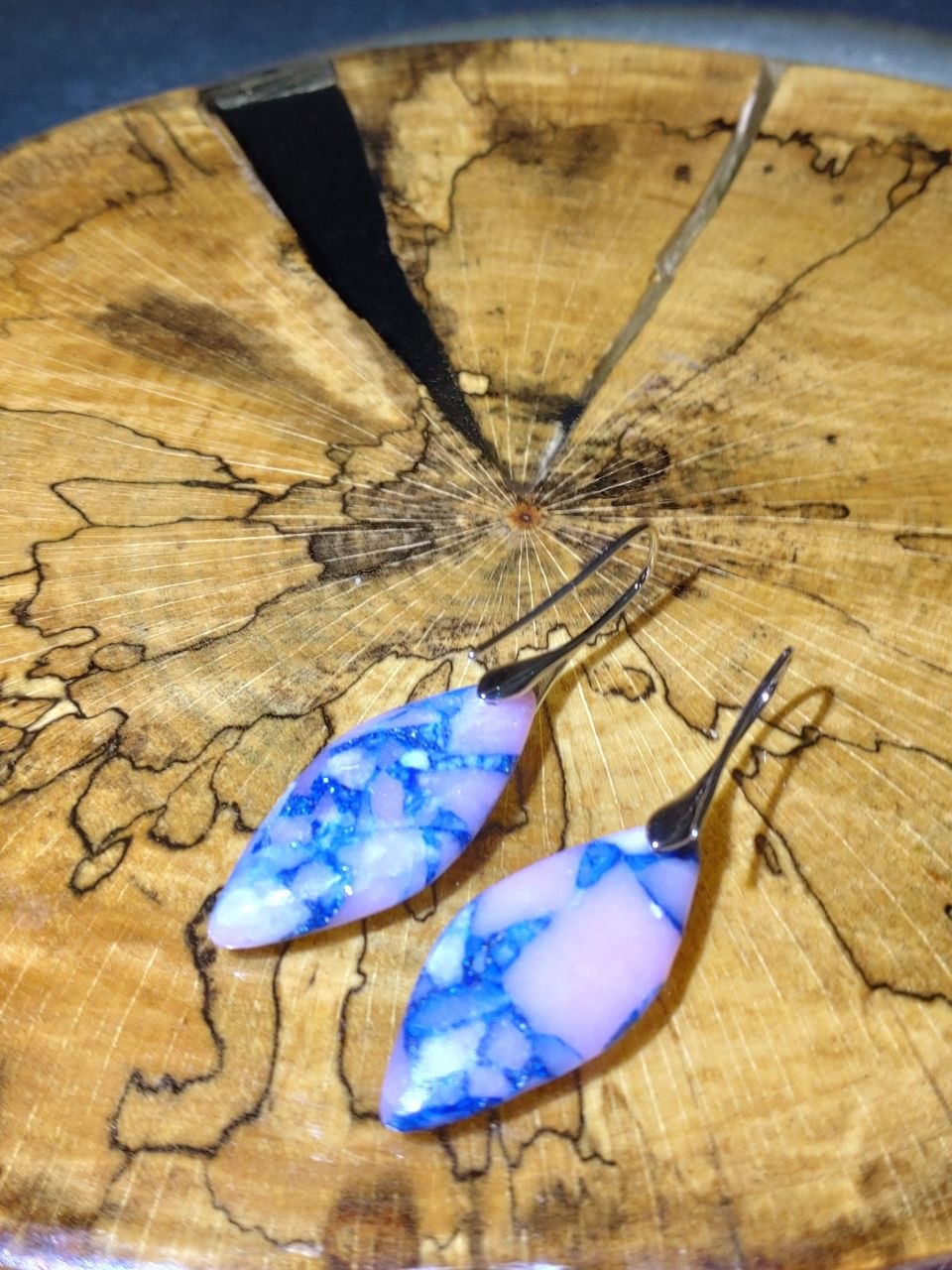 Meeressediment Jaspis Ohrringe – Boho Heilstein Schmuck | Perl.RitH